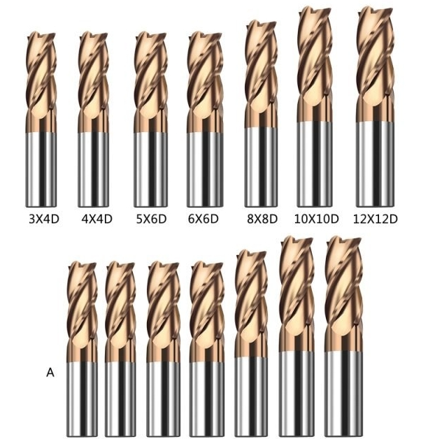 4*4D* 4F Solid Carbide End Mill